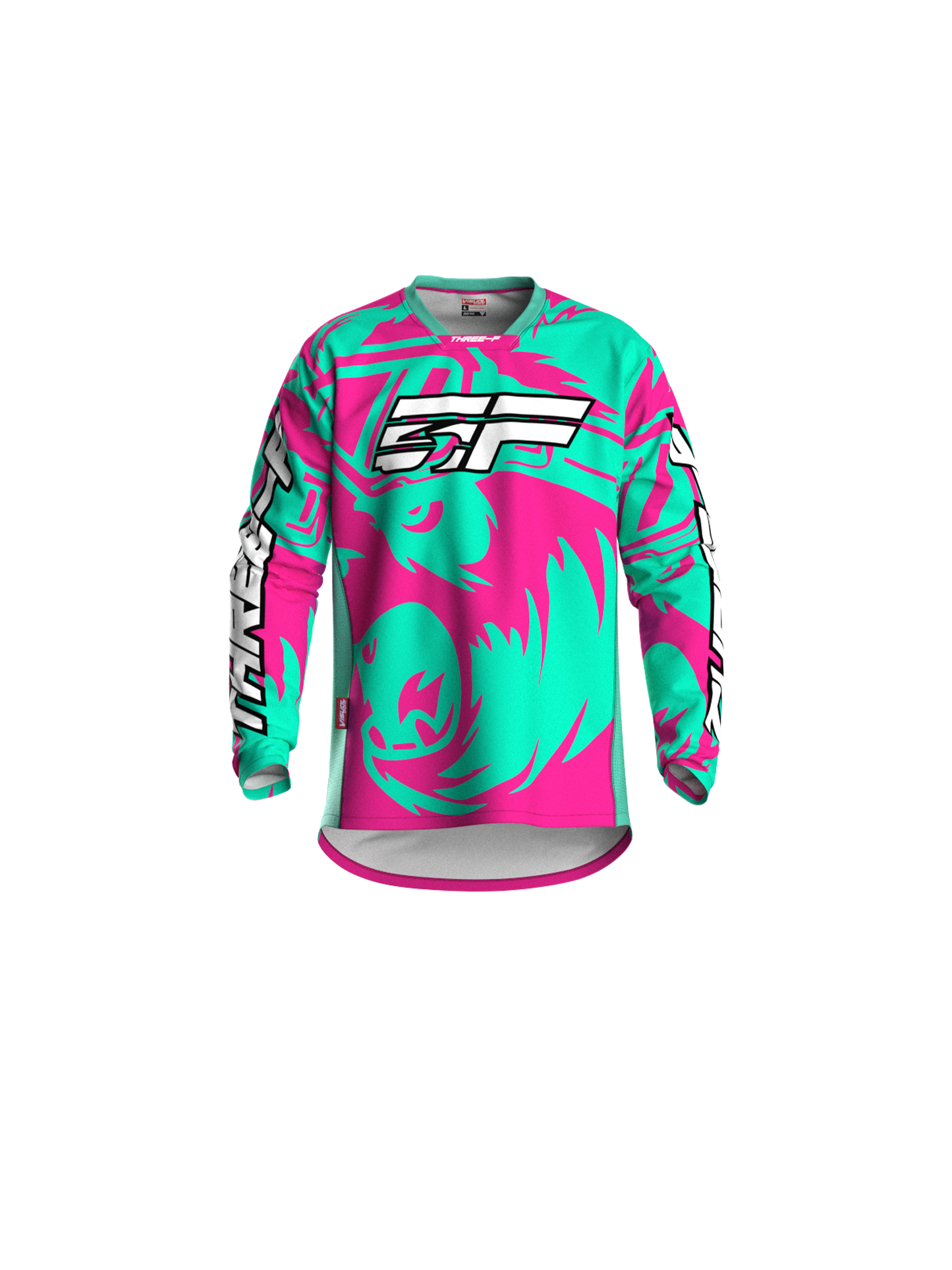 Teal & Pink Panda Off-Road Jersey